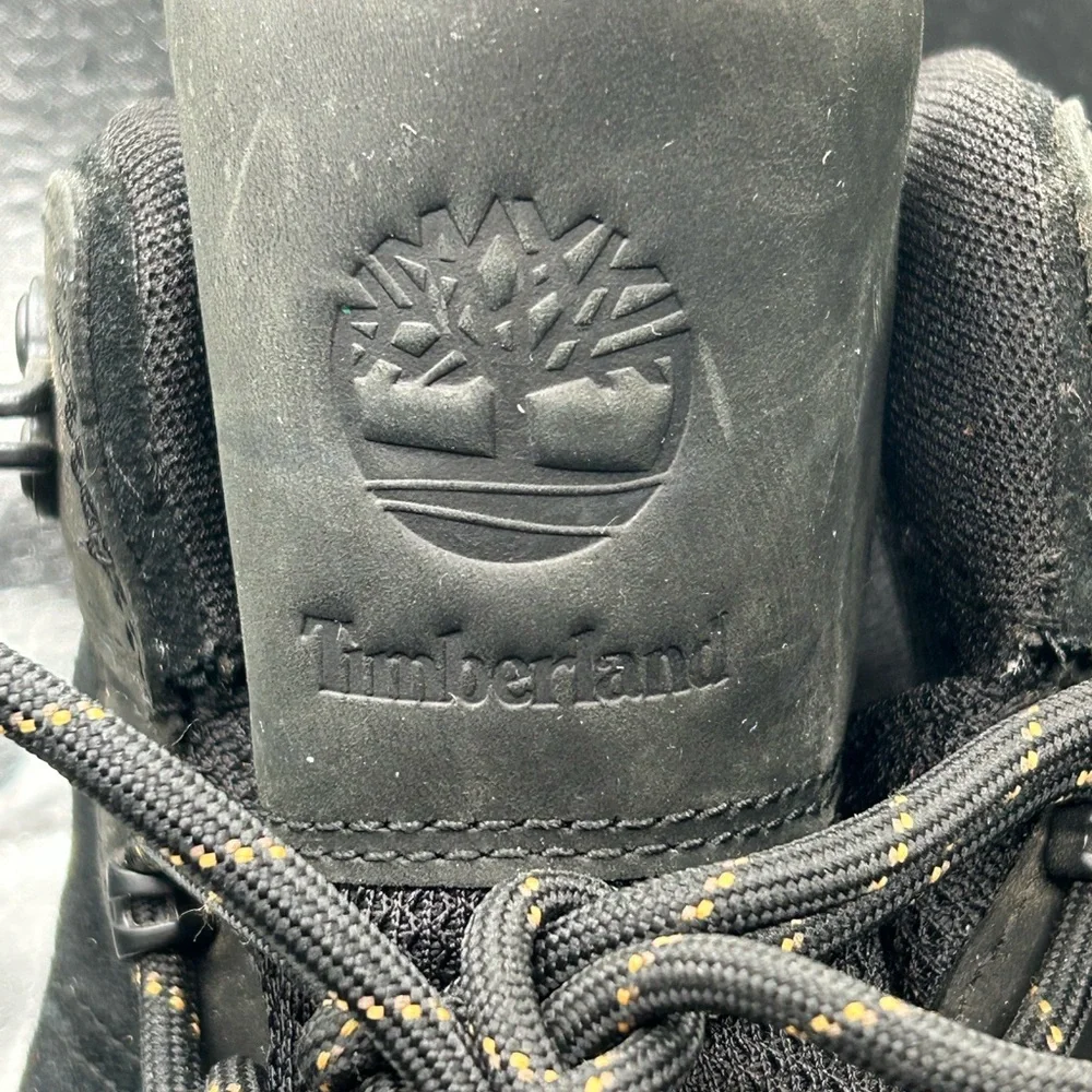 Timberland Men's Black Lace-Up Waterproof Boots